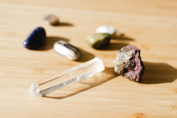 Healing Crystals in the Sun Recharging Energy Spirituality