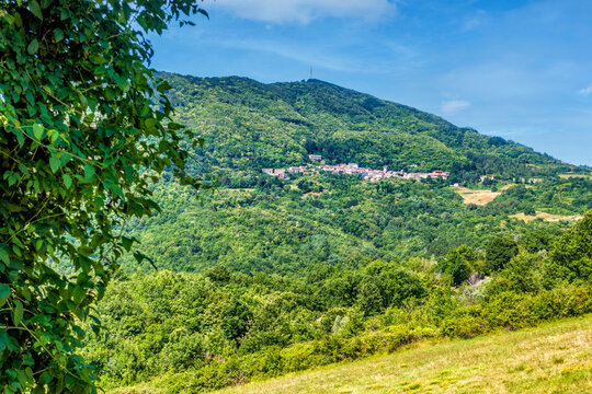 Montieri im Gebiet der  Colline Metallifere in der Provinz Grosseto in der Toskana nahe Florenz