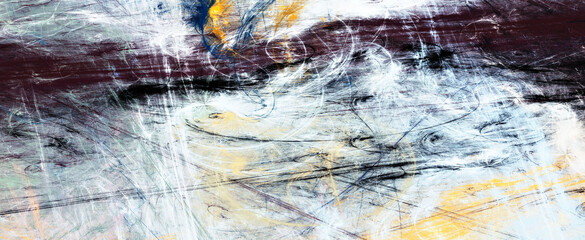 Abstract paint texture. Soft color background. Modern blue pattern. Fractal artwork for graphic design