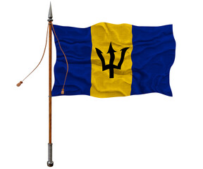 National flag of Barbados.. Background  with flag of Barbados.