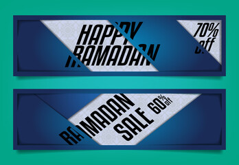 Ramadan Kareem Sale Long Banner