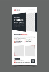 Roll up banner for real estate, home for sale real estate roll up banner, pull up banner template