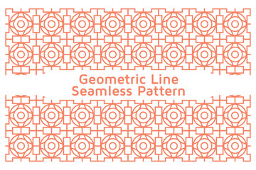 Seamless Vector Pattern in Geometric Line Ornamental Style