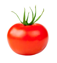 Food vegetable. Red tomato isolated on transparent background