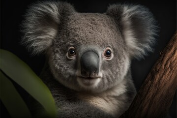 Fototapeta premium Close up of a Koala - Generative AI
