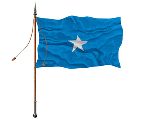 National flag of Somalia. Background  with flag of Somalia.