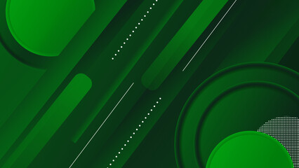 Abstract green light and shade creative background. Vector illustration.
