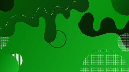 Obraz premium green tech abstract ,background polygon elegant background and banner business product present and game background