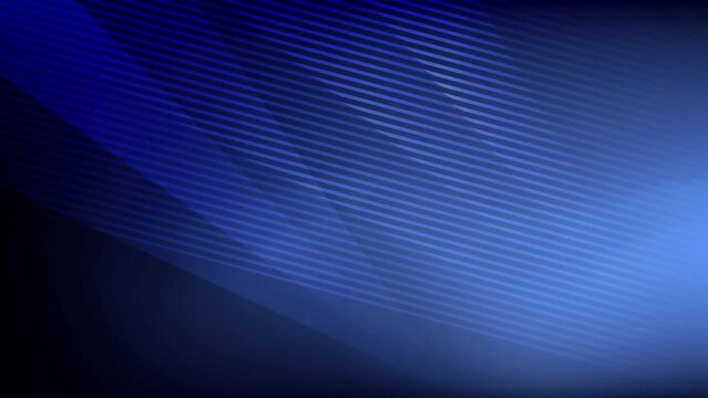 Abstract creative motion stripe light and shade on gradient blue background. Video animation Ultra HD 4k footage.