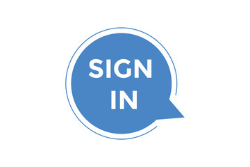Sign in button web banner templates. Vector Illustration
