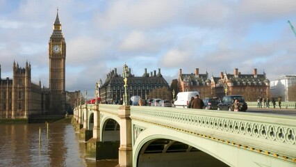 London, Big Ben, Westminster Bridge - Powered by Adobe