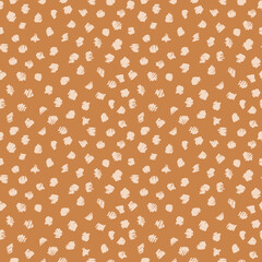 Vector Seamless Hand Drawn Scribble Pattern. Minimal Artistic Sketch Endless Print.