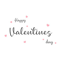 Fototapeta na wymiar Valentines day card isolated on white background