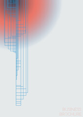 Minimal Minimal Geometric Vector Poster Design with Lines and Gradient Colorful Circles. Collection of Abstract Backgrounds for Covers, Flyers, Templates, Booklets, Cards, Brochures, Branding, etc.