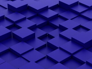 Obraz premium 3d illustration of blue cubes