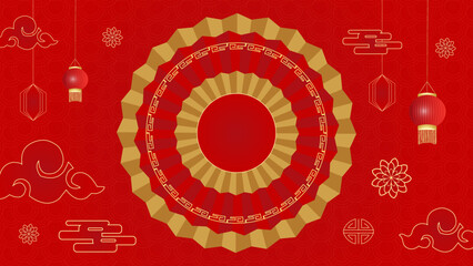 Happy Chinese new year design. Japanese, Korean, Vietnamese lunar new year. Vector illustration and banner concept