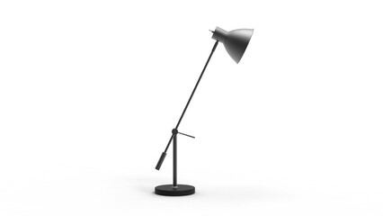 pixel lamp side view with shadow 3d render