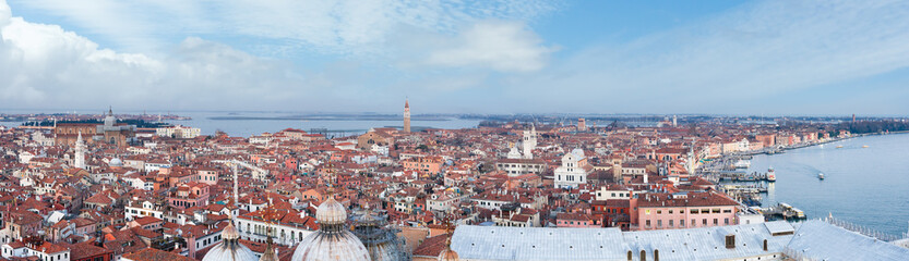 Venice city (Italy) top panorama.