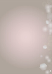 Abstract Vector Pink Background with Silver and White Light Spots. Magic Shiny Pastel Print. Baby Print. Romantic Bokeh Blurred Page Design for Christmass. Gentle Stardust Pattern.