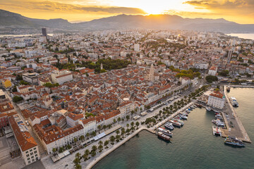 Split, beautiful travel destination from Croatia, Europe