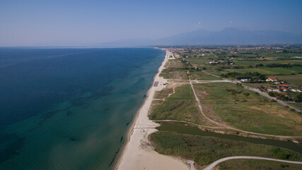 Drone photo of Korinos beach