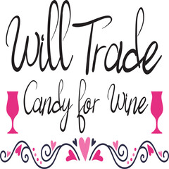 wine svg and t-shirt design