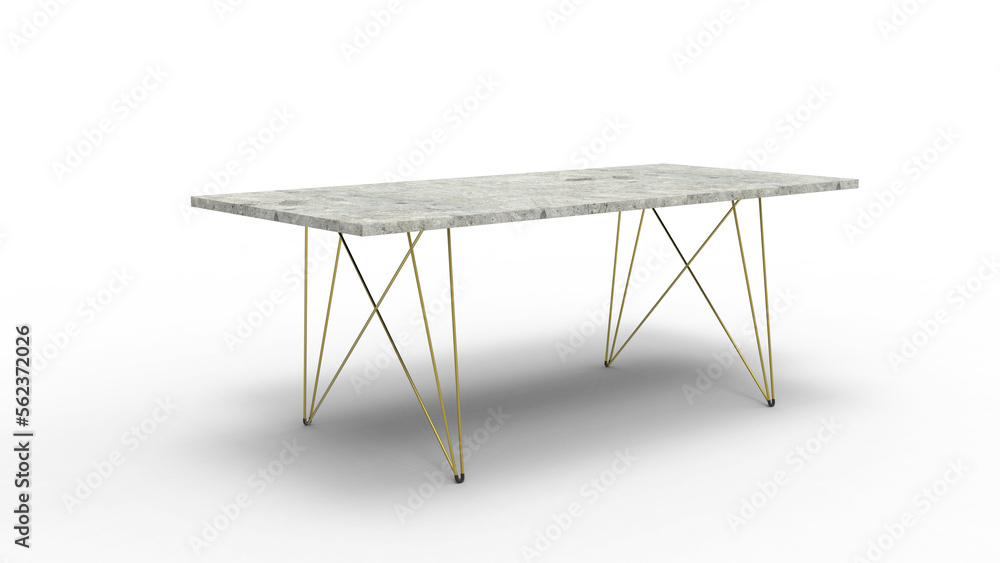 Canvas Prints stone table angle view with shadow 3d render