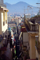 Fototapeta na wymiar Naples, Italy panorama of city