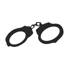 handcuffs icon vector