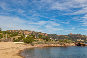 Obraz premium vue du cap de l'Estérel près de Saint-Raphaël