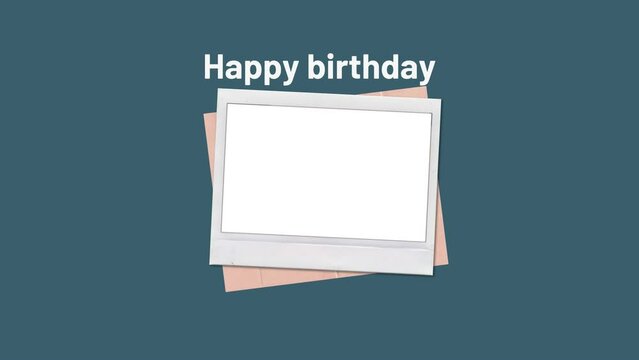 Happy Birthday Day wish video photo frame background