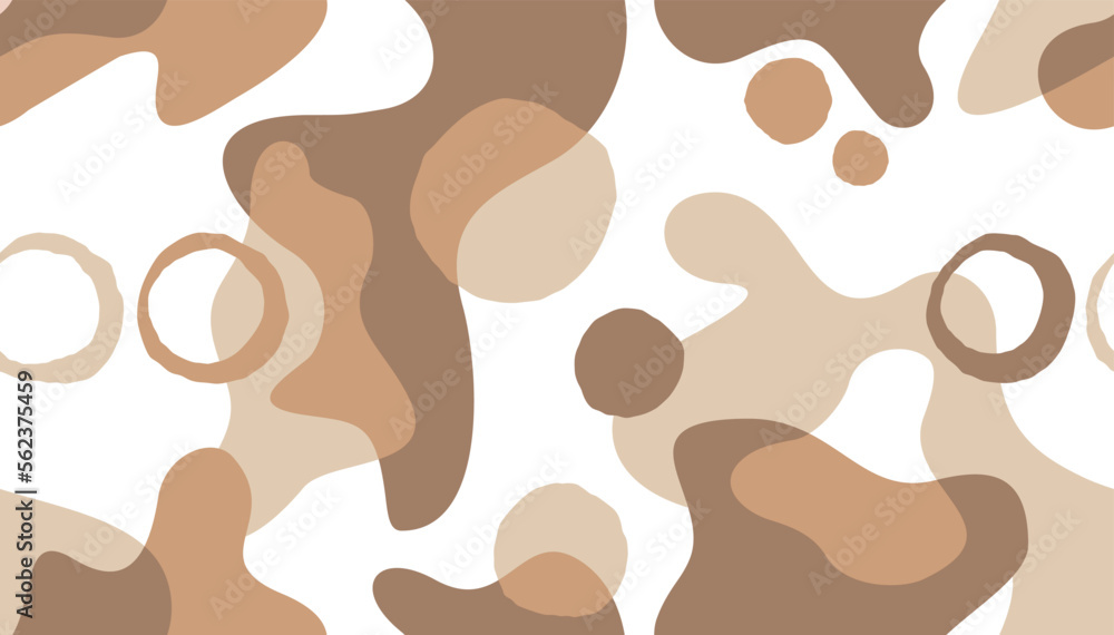 Poster drawn seamless pattern with wavy lines