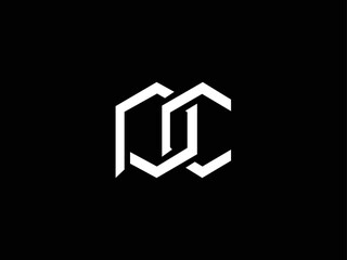 initial letter PC CP logo vector concept