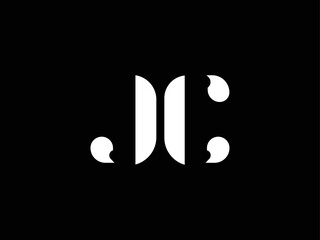 initial letter JC CJ  logo vector concept