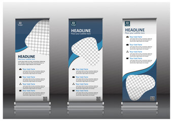 roll up banner design flyer banner design vertical template vector, abstract  background, modern x-banner, and flag-banner