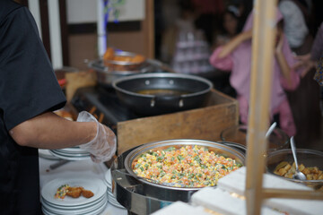 Foods for a Traditional Wedding Ceremony in Indonesia