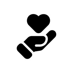 passionate glyph icon