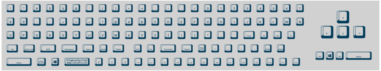 Keyboard key vector illustrations vector icon set.