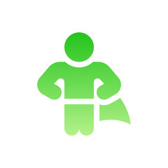 superhero flat gradient icon