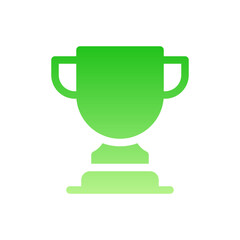 trophy flat gradient icon