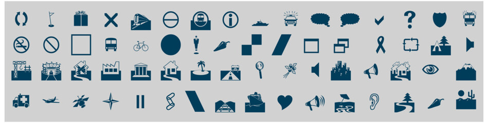 Vector clip art vehicle and transport industry.