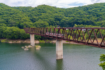 湯西川温泉駅前の陸橋