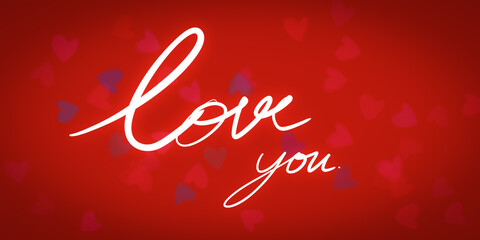 love background with love you letter