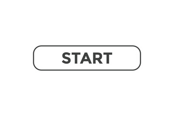 Start button web banner templates. Vector Illustration