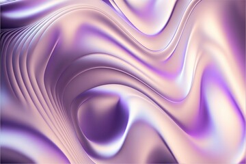 Glowing lines of holographic violet color. Generative ai.