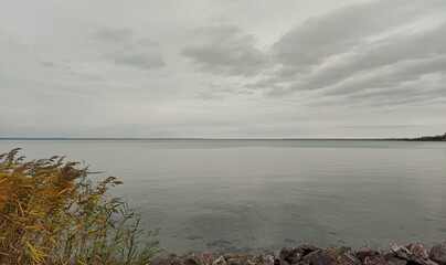 Autumn atmosphere on the shores of Lake Balaton