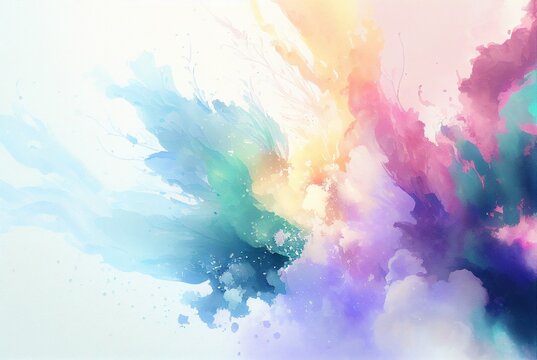 Abstract watercolor background. watercolor painting. Generative AI