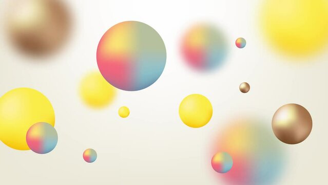 Trendy motion background with gradient ball