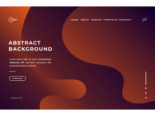 Fototapeta premium Abstract trendy gradient background for landing pages. Can be used for posters, placards, brochures, banners, web pages, headers, covers