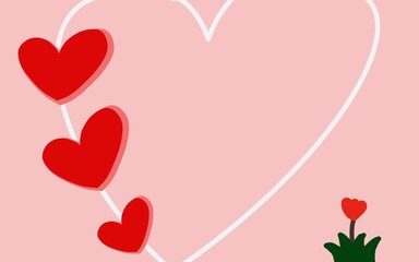 heart, love, valentine, pattern, pink
